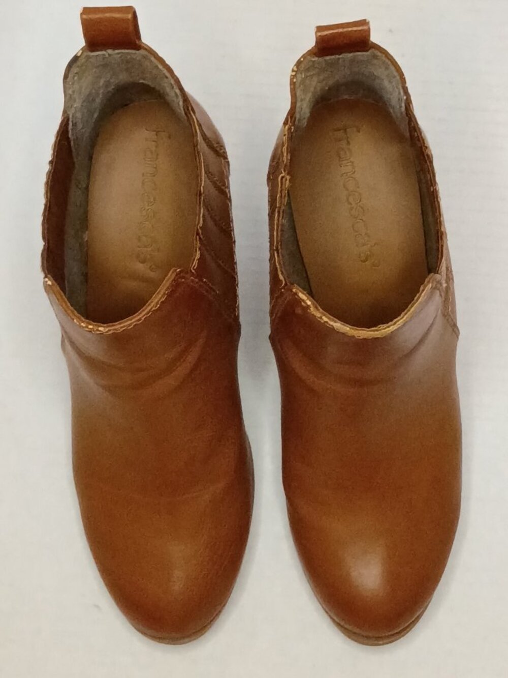 Francesca’s Venison Tan Brown Ankle Boots Booties Women's Size 8M
